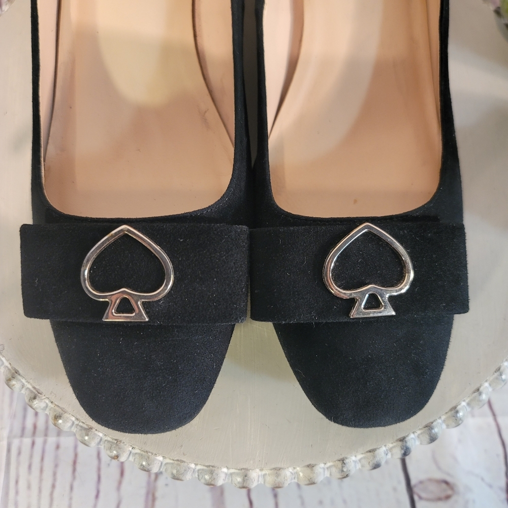 Kate Spade New York Benice Black Suede Women's Pump Shoes Size 10M - Picture 10 of 13